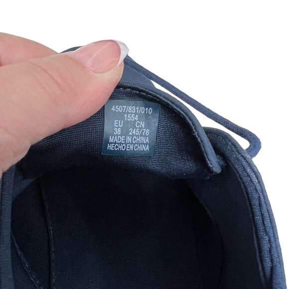 Zara Navy Lace Up Saddle Shoes Boys size 38 / 5 - Picture 6 of 7